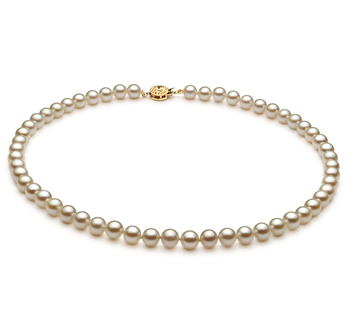 6-7mm AA Quality Japanese Akoya Cultured Pearl Necklace in White 6-7mm AA Quality Japanese Akoya Cultured Pearl Necklace in White