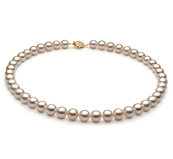 8.5-9mm AA Quality Japanese Akoya Cultured Pearl Necklace in White 8.5-9mm AA Quality Japanese Akoya Cultured Pearl Necklace in White