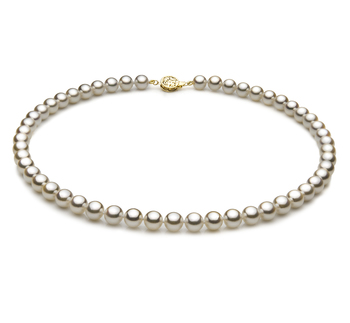 7-7.5mm AAA Quality Japanese Akoya Cultured Pearl Necklace in White 7-7.5mm AAA Quality Japanese Akoya Cultured Pearl Necklace in White