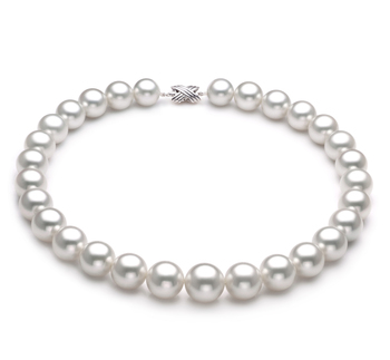 14-17mm AAA Quality South Sea Cultured Pearl Necklace in White