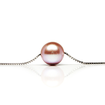 10-10.5mm AAAA Quality Freshwater Cultured Pearl Pendant in Pink