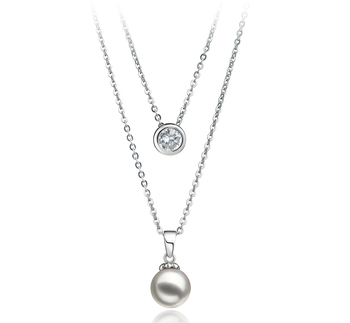 7-8mm AA Quality Japanese Akoya Cultured Pearl Necklace in Ramona White 7-8mm AA Quality Japanese Akoya Cultured Pearl Necklace in Ramona White