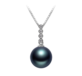 10-11mm AAA Quality Tahitian Cultured Pearl Pendant in Ross Black 10-11mm AAA Quality Tahitian Cultured Pearl Pendant in Ross Black