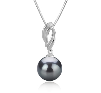 9-10mm AAA Quality Tahitian Cultured Pearl Pendant in Shamara Black 9-10mm AAA Quality Tahitian Cultured Pearl Pendant in Shamara Black