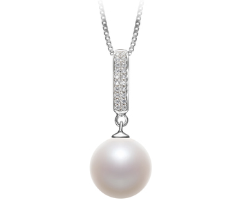 10-11mm AAAA Quality Freshwater Cultured Pearl Pendant in Talitha White 10-11mm AAAA Quality Freshwater Cultured Pearl Pendant in Talitha White