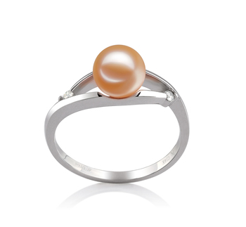6-7mm AAAA Quality Freshwater Cultured Pearl Ring in Tanya Pink 6-7mm AAAA Quality Freshwater Cultured Pearl Ring in Tanya Pink