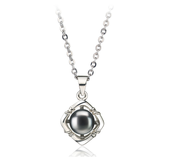 6-7mm AA Quality Freshwater Cultured Pearl Pendant in Vera Black 6-7mm AA Quality Freshwater Cultured Pearl Pendant in Vera Black