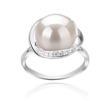 11-12mm AAA Quality Freshwater Cultured Pearl Ring in Wendy White 11-12mm AAA Quality Freshwater Cultured Pearl Ring in Wendy White