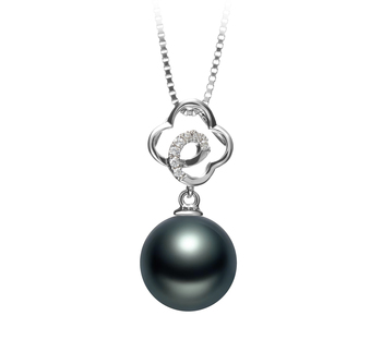 10-11mm AAA Quality Tahitian Cultured Pearl Pendant in Yael Black 10-11mm AAA Quality Tahitian Cultured Pearl Pendant in Yael Black
