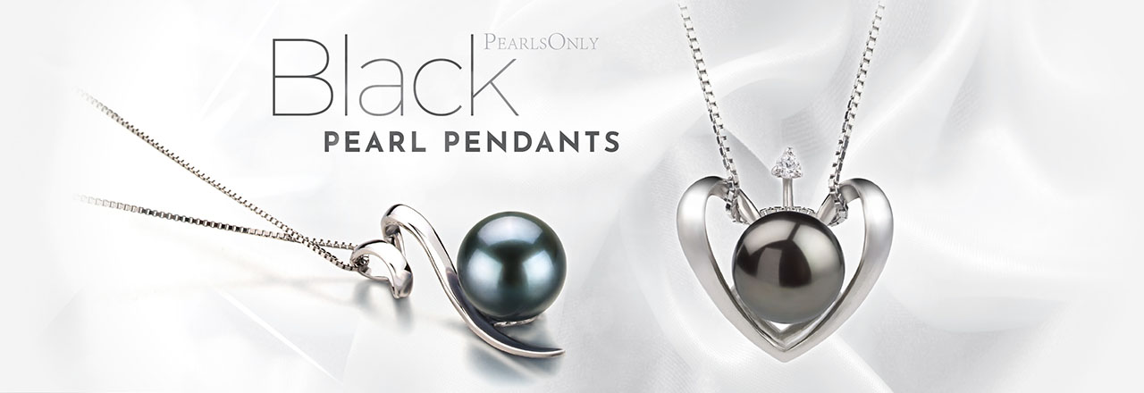 PearlsOnly Black Pearl Pendants