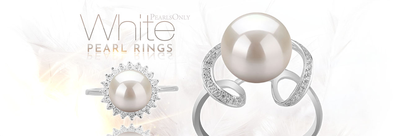 Landing banner for White Pearl Rings